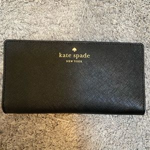 Black Kate Spade Bifold Wallet